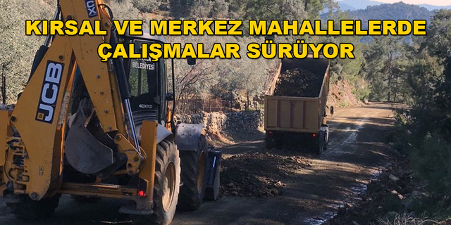 ORTACA BELEDİYESİ YOL BAKIM VE ONARIM ÇALIŞMALARINA DEVAM EDİYOR