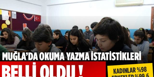 MUĞLA'NIN OKUMA YAZMA ORANLARI ÜLKENİN İLK SIRALARINDA