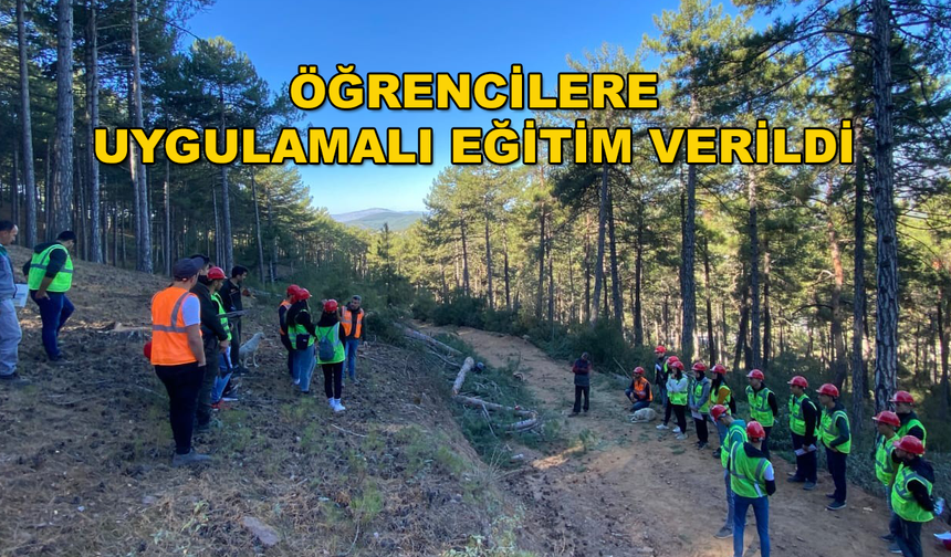 Orman İşletme Müdürlüğü ve Kavaklıdere MYO İşbirliğinde Öğrencilere Arazi Eğitimi Verildi