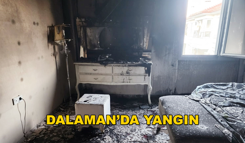 Dalaman'daki Evde Çıkan Yangın Söndürüldü