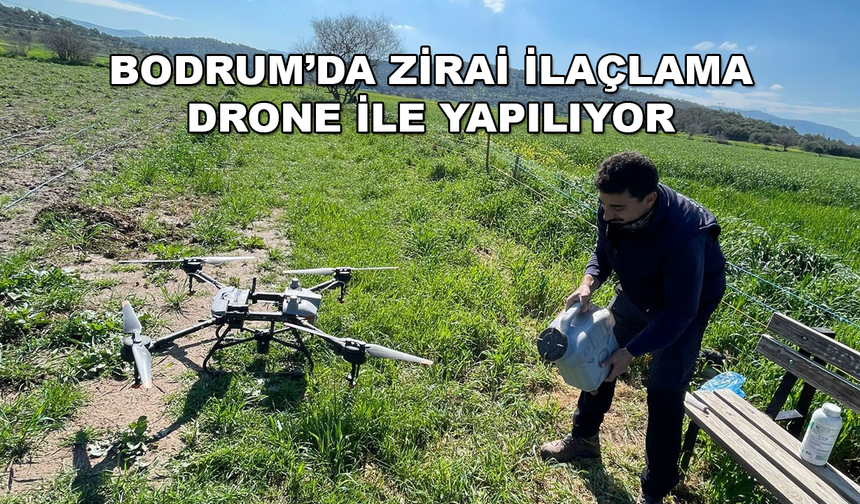 BODRUM BELEDİYESİ'NDEN ÇİFTÇİLERE DRONE DESTEĞİ