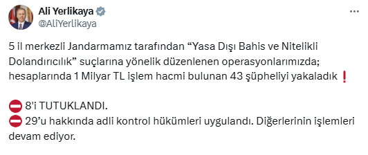 5 I L M E R K E Z L I S I B E R S U C O P E R A S Y O N U 8 T U 872864 259263